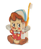 Houten tandenborstelhouder