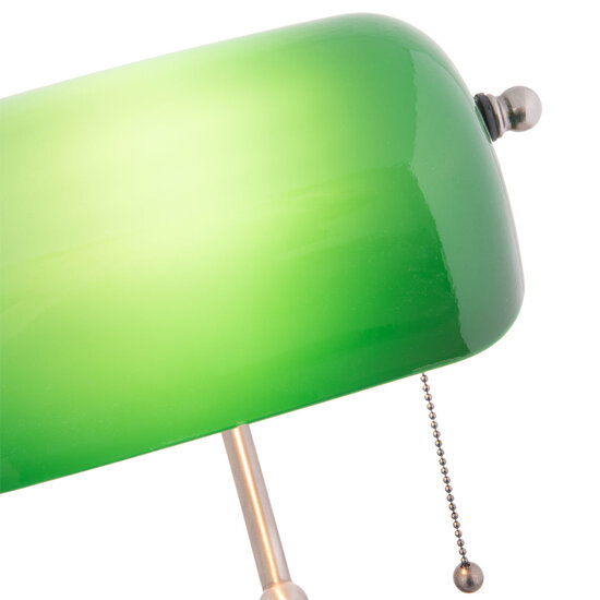 Clayre & Eef | Bureaulamp Bankierslamp Groen 27x17x41 cm E27/max 1x60W | 5LL-5100