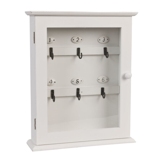 Sleutelkastje 25*7*31 cm Wit | 6H0601 | Clayre & Eef