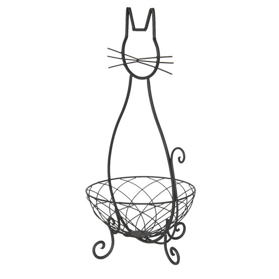 Clayre & Eef | Decoratie schaal Kat Bruin 31x25x55 cm | 6Y3182