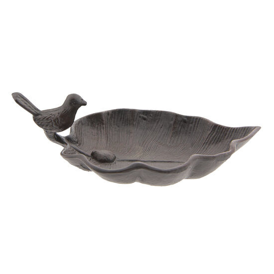 Clayre & Eef | Vogelbad Bruin 26x15x8 cm | 6Y3181