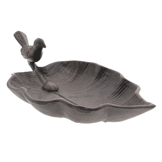 Clayre & Eef | Vogelbad Bruin 26x15x8 cm | 6Y3181