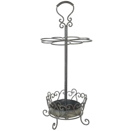 Clayre &amp; Eef   | Paraplubak Grijs &oslash; 30x68 cm | 5Y0026