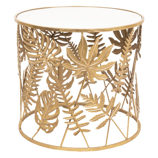 Clayre & Eef | Bijzettafel Goudkleurig ø 61x56 cm | 5Y0622