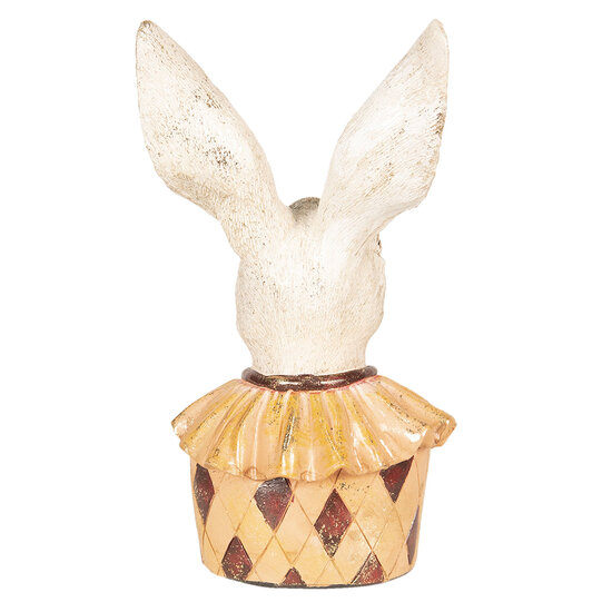 Clayre &amp; Eef   | Decoratie Beeld Konijn Beige, Geel 11x8x24 cm | 6PR2518