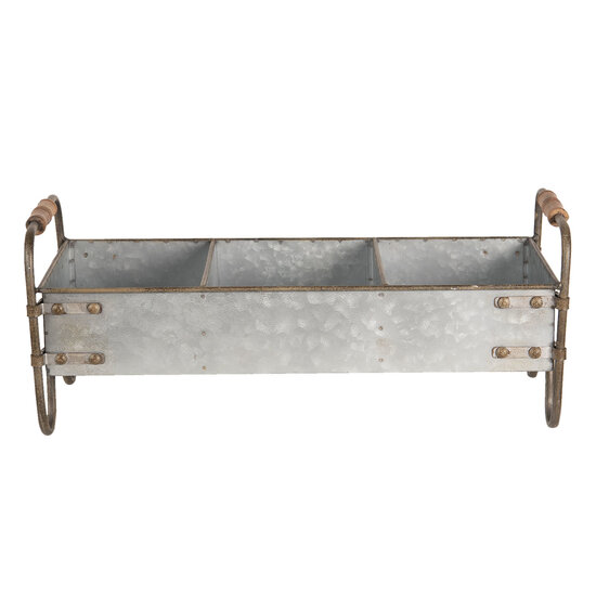 Clayre & Eef | Opbergbak Grijs 47x20x20 cm | 6Y3564