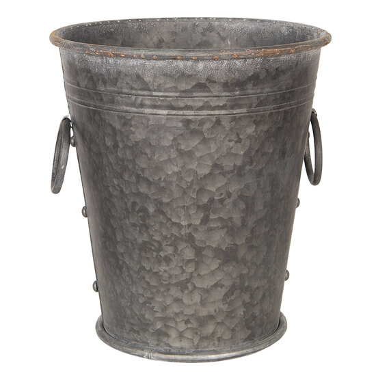 Decoratie emmer (2) ø 37*42 / 32*35 cm Grijs | 6Y3738 | Clayre & Eef 1
