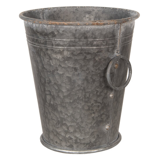 Decoratie emmer (2) ø 37*42 / 32*35 cm Grijs | 6Y3738 | Clayre & Eef 2