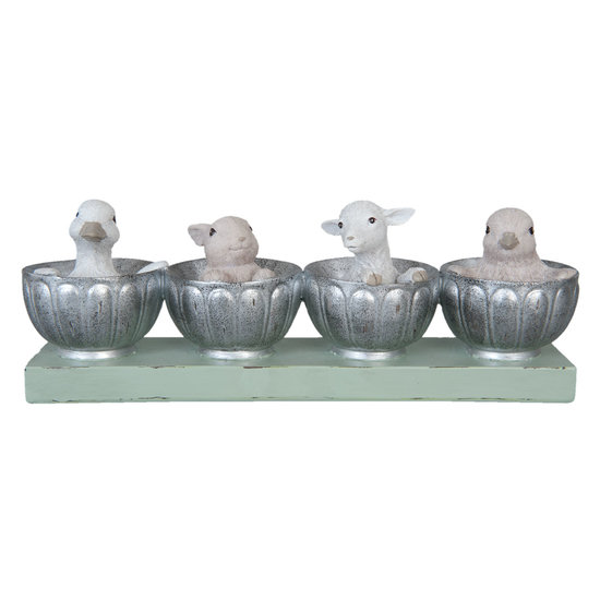 Decoratie Pasen 26*6*9 cm Groen | 6PR1053 | Clayre & Eef