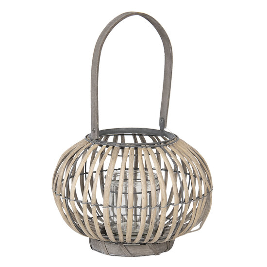 Lantaarn ø 28*20 cm Grijs | 6RO0465M | Clayre & Eef 1