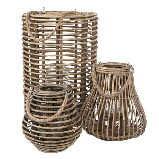 Lantaarn ø 34*50 cm Grijs | 6RO0466L | Clayre & Eef 2