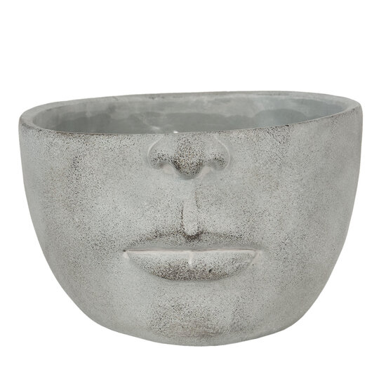 Bloempot 24*23*15 cm Grijs | 6TE0295 | Clayre & Eef