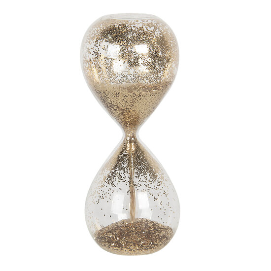 Zandloper 8*8*19 cm Transparant | 6GL2752 | Clayre & Eef 1