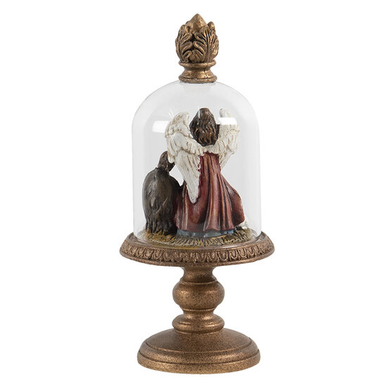 Stolp met decoratie &oslash; 9*21 cm Transparant | 6GL2805 | Clayre &amp; Eef 1