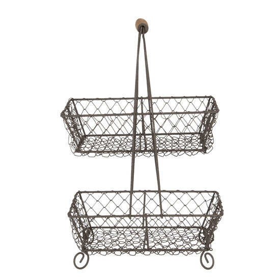 Etagère 23*15*37 cm Zwart | 6Y3767 | Clayre & Eef 1