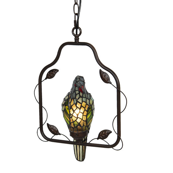 Plafondlamp Tiffany 40*26*86 cm E14/max 1*25W Meerkleurig | 5LL-6059 | Clayre & Eef-2