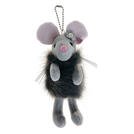Decoratie knuffel muis Grijs | MLLLTW0004 | Clayre & Eef