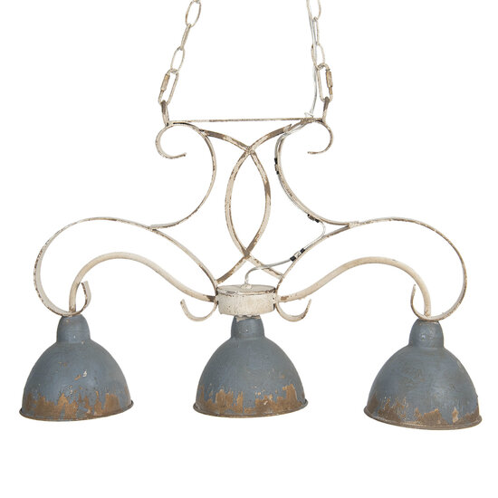 Hanglamp 60*15*42 cm E27/max 1*60W Grijs | 5LMP307 | Clayre & Eef