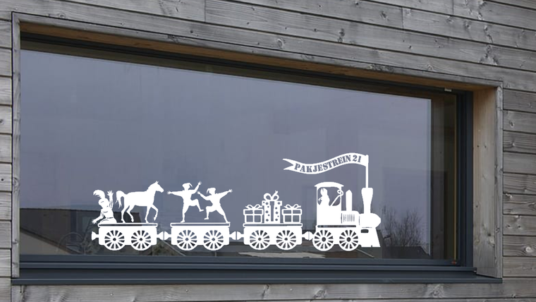 Herbruikbare stickerset pakjestrein 21 sinterklaas & piet | Rosami Decoratiestickers 3
