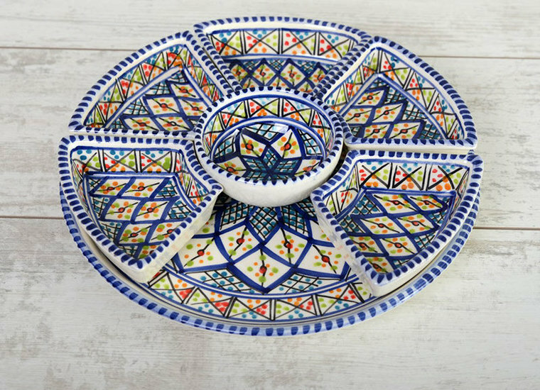 Shebka tapas schaal 8 delig Ø 30 cm | TS.AE.35 | Dishes & Deco 1