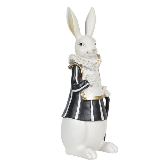 Clayre & Eef | Decoratie Beeld Konijn Meerkleurig 11x10x27 cm | 6PR3165