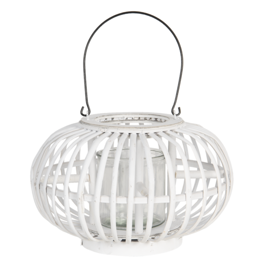 Clayre & Eef | Windlicht Wit ø 34x21 cm | 6RO0485