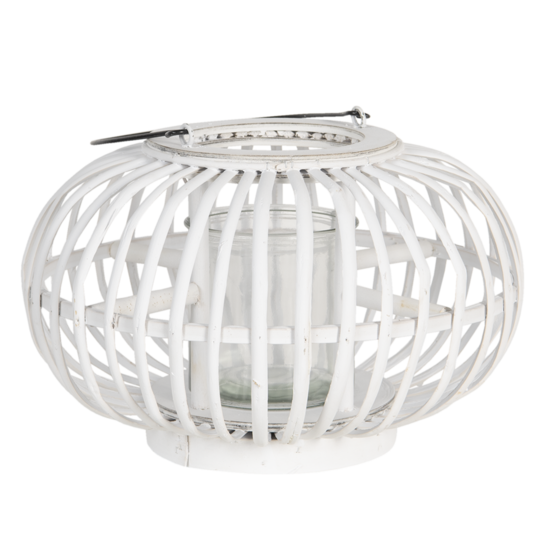 Clayre & Eef | Windlicht Wit ø 34x21 cm | 6RO0485