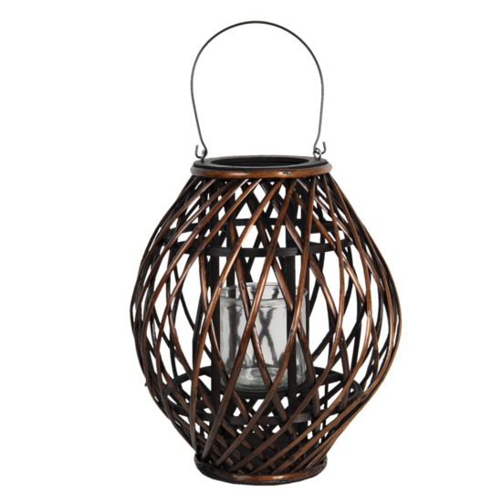 Clayre & Eef | Windlicht Bruin ø 34x41 cm | 6RO0490