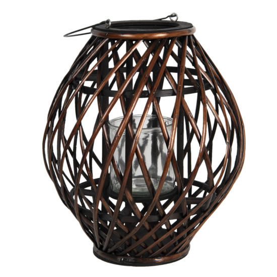 Clayre & Eef | Windlicht Bruin ø 34x41 cm | 6RO0490