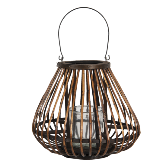 Clayre & Eef | Windlicht Bruin ø 36x30 cm | 6RO0492