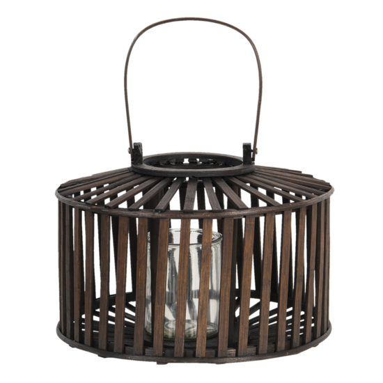 Clayre & Eef | Windlicht Bruin ø 33x24 cm | 6RO0500