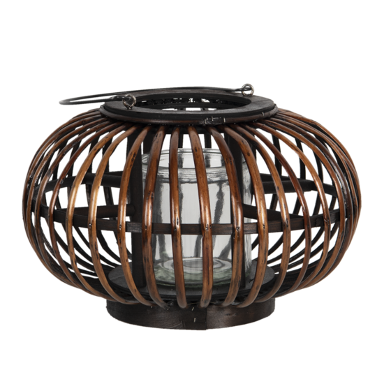 Clayre & Eef | Windlicht Bruin ø 34x21 cm | 6RO0503