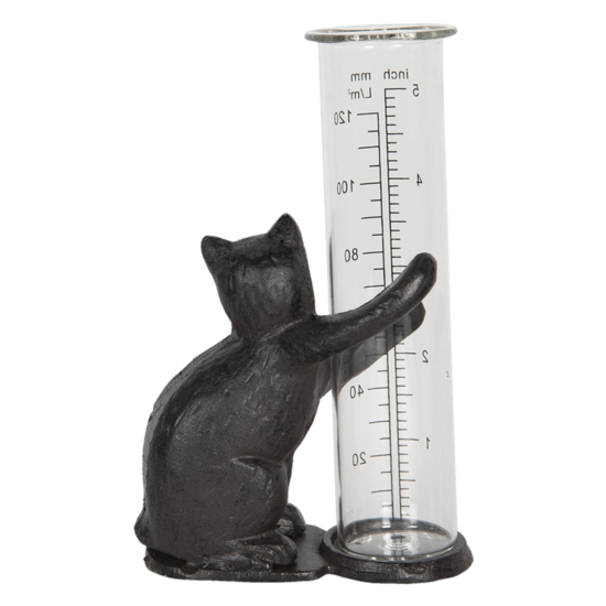 Clayre & Eef | Regenmeter Bruin 9x5x16 cm | 6Y0832