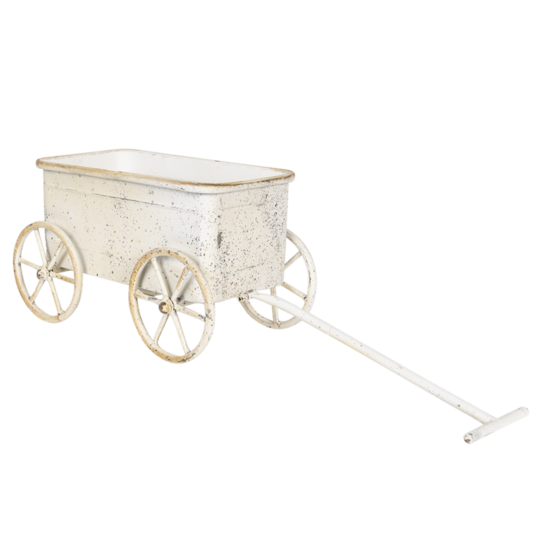 Clayre & Eef | Bloempot Binnen Wit 29x16x16 cm | 6Y4191