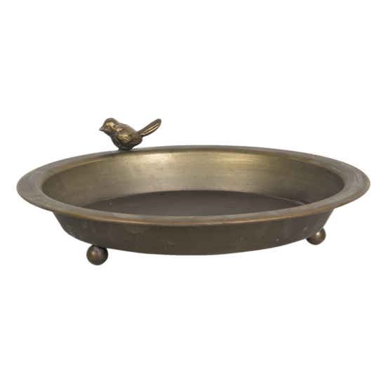 Clayre & Eef | Serveerschalen Set van 3 Bruin ø 30x9 / ø 22x7 / ø 16x5 cm | 6Y4205