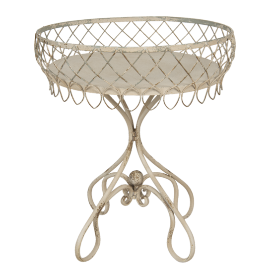 Clayre & Eef | Bijzettafel Beige ø 55x65 cm | 5Y0813