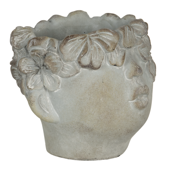 Clayre & Eef | Bloempot Binnen Grijs 30x27x26 cm | 6TE0315L
