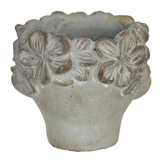 Clayre & Eef | Bloempot Binnen Grijs 30x27x26 cm | 6TE0315L