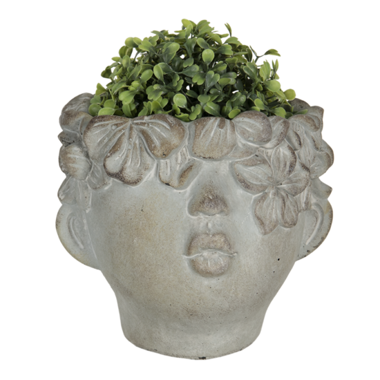Clayre & Eef | Bloempot Binnen Grijs 30x27x26 cm | 6TE0315L