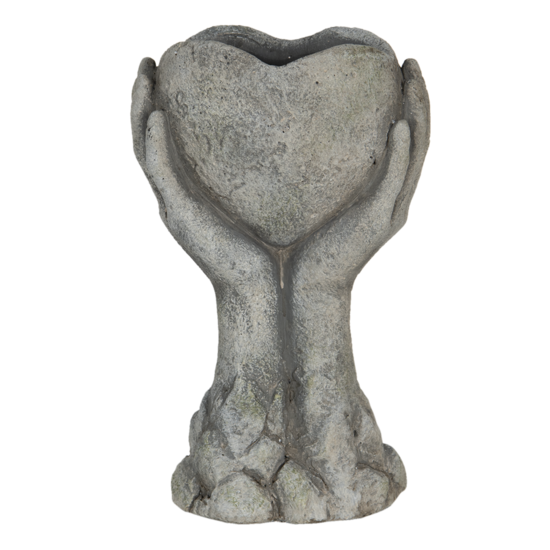 Clayre & Eef | Bloempot Binnen Grijs 19x13x34 cm | 6TE0318L