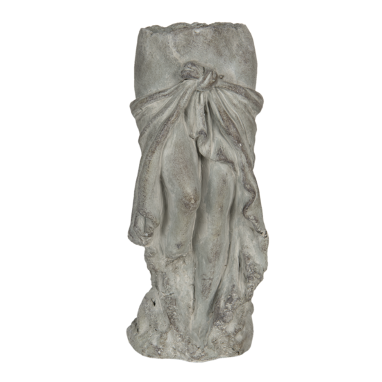 Clayre & Eef | Bloempot Binnen Grijs 13x13x29 cm | 6TE0326S