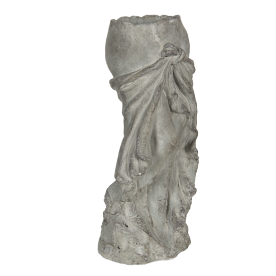 Clayre & Eef | Bloempot Binnen Grijs 13x13x29 cm | 6TE0326S
