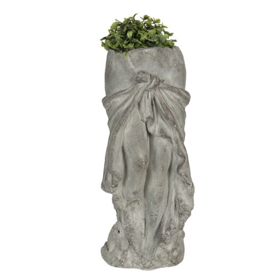Clayre & Eef | Bloempot Binnen Grijs 13x13x29 cm | 6TE0326S