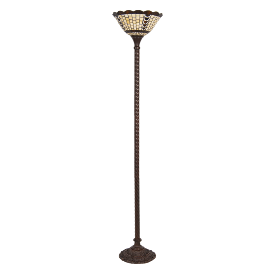 Clayre & Eef | Tiffany Vloerlamp Meerkleurig ø 38x186 cm E27/max 1x60W | 5LL-6077
