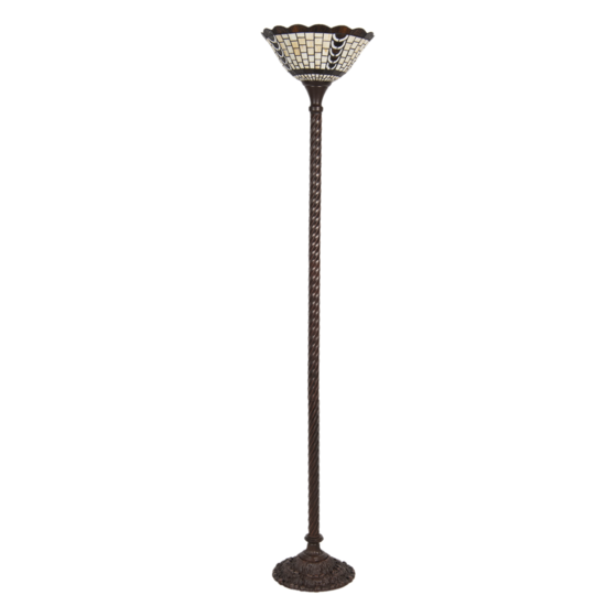 Clayre & Eef | Tiffany Vloerlamp Meerkleurig ø 38x186 cm E27/max 1x60W | 5LL-6077
