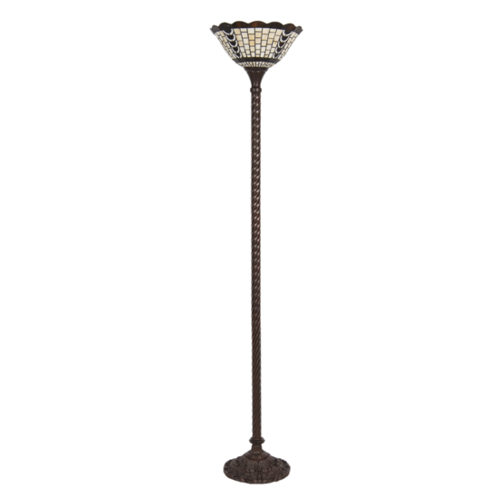 Clayre & Eef | Tiffany Vloerlamp Meerkleurig ø 38x186 cm E27/max 1x60W | 5LL-6077