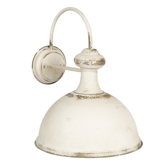 Clayre & Eef | Wandlamp Wit 34x41x43 cm E27/max 1x60W | 6LMP700W