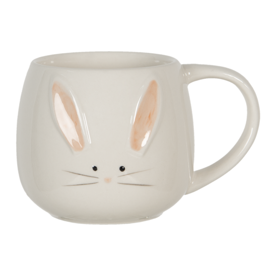 Clayre & Eef | Servies Mok Beige 13x10x8 cm / 200 ml | 6CEMU0096