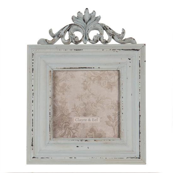 Clayre & Eef | Fotolijst Groen 16x2x21 cm / 10x10 cm | 2F0818