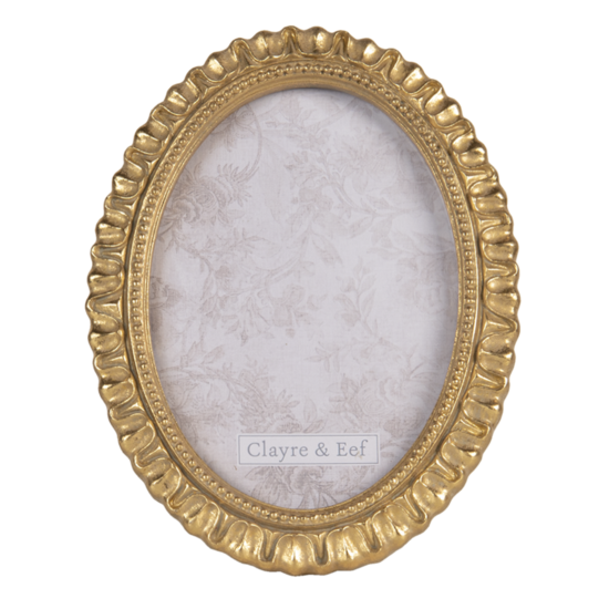 Clayre & Eef | Fotolijst Goudkleurig 16x2x22 cm / 13x18 cm | 2F0787